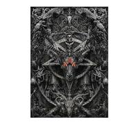 Hard Jigsaw Puzzle for Adults 38x26cm/1000pcs Baphomet Mural Jigsaw Puzzle Toy Wall Decor Pattern Assembly Great Gift for Gaming 38x26cm/1000pcs