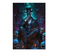 Hard Jigsaw Puzzle for Adults 38x26cm/1000pcs Baron Samedi Jigsaw Puzzle Toy Wall Decor Pattern Assembly Great Gift for Gaming 38x26cm/1000pcs