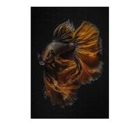 Hard Jigsaw Puzzle for Adults 38x26cm/1000pcs Betta Fish Gold Balck Teenagers Puzzles DIY Toys Difficult Hard Great Gift for Gaming 38x26cm/1000pcs