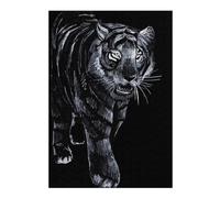 Hard Jigsaw Puzzle for Adults 38x26cm/1000pcs Black Tiger Cat Jigsaw Puzzle Toy Wall Decor Pattern Assembly Great Gift for Gaming 38x26cm/1000pcs