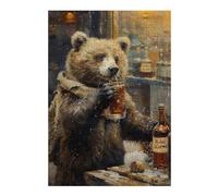 Hard Jigsaw Puzzle for Adults 38x26cm/1000pcs Bober Kurwa Bear Puzzles for Adults Brain Teaser Game Wall Art Birthday Present, Gifts, 38x26cm/1000pcs