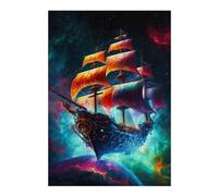 Hard Jigsaw Puzzle for Adults 38x26cm/1000pcs Galactic Sailing Adventure Puzzle for Adults Anti-Stress Toys Birthday Present Gifts for Friends And Family 38x26cm/1000pcs