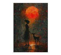 Hard Jigsaw Puzzle for Adults 38x26cm/1000pcs Lovely Nature Sunset Puzzles for Adults Brain Teaser Game Wall Art Birthday Present, Gifts, 38x26cm/1000pcs