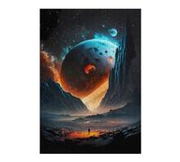 Hard Jigsaw Puzzle for Adults 38x26cm/1000pcs Stellar Solitude Planet Puzzles for Adults Brain Teaser Game Wall Art Birthday Present, Gifts, 38x26cm/1000pcs