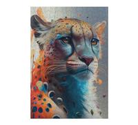 Hard Jigsaw Puzzle for Adults 38x26cm/1000pcs The Brave Cheetah Jigsaw Puzzle Toy Wall Decor Pattern Assembly Great Gift for Gaming 38x26cm/1000pcs