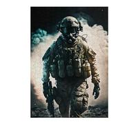 Hard Jigsaw Puzzle for Adults 38x26cm/1000pcs Troops Hunter Puzzles for Adults Brain Teaser Game Wall Art Birthday Present, Gifts, 38x26cm/1000pcs