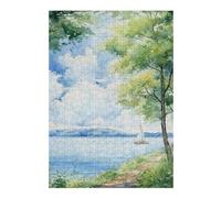 Hard Jigsaw Puzzle for Adults 38x26cm/1000pcs Twilight Sail Teenagers Puzzles DIY Toys Difficult Hard Great Gift for Gaming 38x26cm/1000pcs