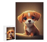 Hard Jigsaw Puzzle for Adults 500 PCS Adorable Puppy Portrait Puzzle for Adults Relax Games Difficult Challenge Challenging To Complete 500 PCS