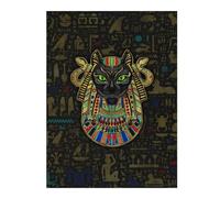 Hard Jigsaw Puzzle for Adults 500 PCS Bastet Egyptian Goddess Adult Jigsaw Brain Teaser Game Home Decoration Educational Challenge 500 PCS