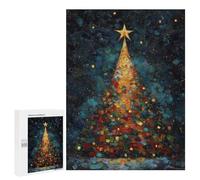 Hard Jigsaw Puzzle for Adults 500 PCS Christmas Tree with Star Puzzles for Teenagers But Fun And Humorous Challenging To Complete Stress Reduction Gifts 500 PCS