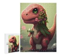 Hard Jigsaw Puzzle for Adults 500 PCS Cute Dinosaur Animal Puzzle for Adults Relax Games Difficult Challenge Challenging To Complete 500 PCS