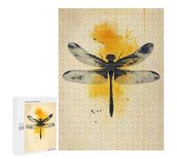 Hard Jigsaw Puzzle for Adults 500 PCS Dragonfly Watercolor Art Puzzle for Adults Relax Games Difficult Challenge Challenging To Complete 500 PCS
