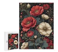 Hard Jigsaw Puzzle for Adults 500 PCS Eternal Poppy Elegance Puzzle for Adults Relax Games Difficult Challenge Challenging To Complete 500 PCS