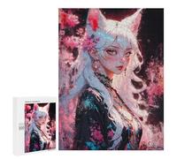 Hard Jigsaw Puzzle for Adults 500 PCS Fox Eared Goddess Puzzle for Adults Relax Games Difficult Challenge Challenging To Complete 500 PCS