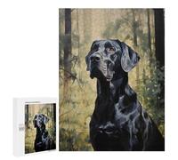 Hard Jigsaw Puzzle for Adults 500 PCS Great Dane Jigsaws for Adults Fun Games Home Decoration Educational Challenge 500 PCS