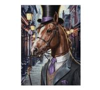 Hard Jigsaw Puzzle for Adults 500 PCS Horse British Jigsaw Puzzle Toy Wall Decor Pattern Assembly Great Gift for Gaming 500 PCS