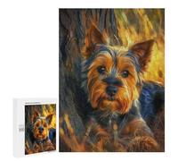 Hard Jigsaw Puzzle for Adults 500 PCS Majestic Yorkshier Terrier Puzzle for Adults Relax Games Difficult Challenge Challenging To Complete 500 PCS