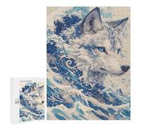 Hard Jigsaw Puzzle for Adults 500 PCS Oceanic Wolf Majesty -3 Puzzles for Teenagers But Fun And Humorous Challenging To Complete Stress Reduction Gifts 500 PCS