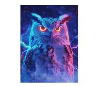 Hard Jigsaw Puzzle for Adults 500 PCS Owl Bird Space Animal Jigsaws for Adults Hands-on Game A Work of Art Great Gift for Gaming 500 PCS