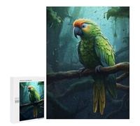 Hard Jigsaw Puzzle for Adults 500 PCS Parrot in The Jungle Puzzle for Adults Relax Games Difficult Challenge Challenging To Complete 500 PCS