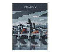 Hard Jigsaw Puzzle for Adults 500 PCS Prague Cityscape Jigsaws for Adults Hands-on Game A Work of Art Great Gift for Gaming 500 PCS