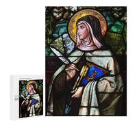 Hard Jigsaw Puzzle for Adults 500 PCS Saint Theresa of Avila Puzzle for Adults Relax Games Difficult Challenge Challenging To Complete 500 PCS