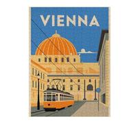 Hard Jigsaw Puzzle for Adults 500 PCS Vienna Cityscape Jigsaws for Adults Hands-on Game A Work of Art Great Gift for Gaming 500 PCS