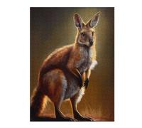 Hard Jigsaw Puzzle for Adults 52x38cm/1000pcs Australian Wallaby Adult Jigsaw Brain Teaser Game Hand Speed Race Great Gift for Gaming 52x38cm/1000pcs