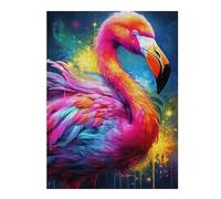 Hard Jigsaw Puzzle for Adults 52x38cm/1000pcs Colorful Flamingo Artwork-3 Puzzles for Adults Toy Wall Decor Hand Speed Race Educational Challenge 52x38cm/1000pcs
