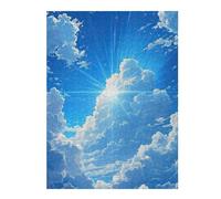 Hard Jigsaw Puzzle for Adults 52x38cm/1000pcs Heavenly Light Cloudscape Puzzles for Adults Brain Teaser Game Wall Art Birthday Present, Gifts, 52x38cm/1000pcs