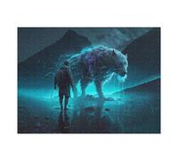 Hard Jigsaw Puzzle for Adults 52x38cm/1000pcs Magical Encounter in The Mountains Puzzles for Adults Toy Wall Decor Hand Speed Race Educational Challenge 52x38cm/1000pcs
