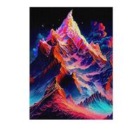 Hard Jigsaw Puzzle for Adults 52x38cm/1000pcs Neon Mountain Landscape Puzzle for Adults Anti-Stress Toys Birthday Present Gifts for Friends And Family 52x38cm/1000pcs