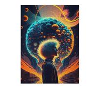 Hard Jigsaw Puzzle for Adults 52x38cm/1000pcs Neurodiversity in Art A Visual Exploration Puzzle for Adults Anti-Stress Toys Birthday Present Gifts for Friends And Family 52x38cm/1000pcs