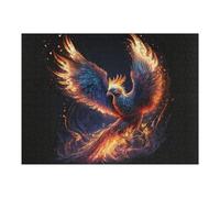 Hard Jigsaw Puzzle for Adults 52x38cm/1000pcs Phoenix Rise Mythical Firebird Artwork Adult Puzzles Family Game For Family Fun Great Gift for Gaming 52x38cm/1000pcs