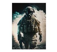 Hard Jigsaw Puzzle for Adults 52x38cm/1000pcs Troops Hunter Puzzles for Adults Brain Teaser Game Wall Art Birthday Present, Gifts, 52x38cm/1000pcs