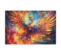 Hard Jigsaw Puzzle for Adults 75x50cm/1000pcs Colorful Phoenix Rising Artwork Adult Puzzles Family Game For Family Fun Great Gift for Gaming 75x50cm/1000pcs