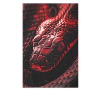 Hard Jigsaw Puzzle for Adults 75x50cm/1000pcs Crimson Red Cobra Teenagers Puzzles DIY Toys Difficult Hard Great Gift for Gaming 75x50cm/1000pcs
