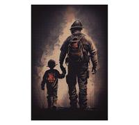 Hard Jigsaw Puzzle for Adults 75x50cm/1000pcs Firefighter Son Jigsaw Puzzle Toy Wall Decor Pattern Assembly Great Gift for Gaming 75x50cm/1000pcs