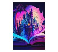 Hard Jigsaw Puzzle for Adults 75x50cm/1000pcs Magical Castle Emerging from Book Puzzle for Adults Anti-Stress Toys Birthday Present Gifts for Friends And Family 75x50cm/1000pcs