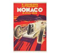 Hard Jigsaw Puzzle for Adults 75x50cm/1000pcs Monaco Grand Prix 1931 Puzzles for Adults Brain Teaser Game Wall Art Birthday Present, Gifts, 75x50cm/1000pcs