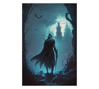 Hard Jigsaw Puzzle for Adults 75x50cm/1000pcs Nightmare Castle Puzzles for Adults Toy Wall Decor Hand Speed Race Educational Challenge 75x50cm/1000pcs