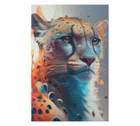 Hard Jigsaw Puzzle for Adults 75x50cm/1000pcs The Brave Cheetah Jigsaw Puzzle Toy Wall Decor Pattern Assembly Great Gift for Gaming 75x50cm/1000pcs