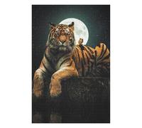 Hard Jigsaw Puzzle for Adults 75x50cm/1000pcs Tiger And Squirrel Moon Puzzle for Adults Anti-Stress Toys Birthday Present Gifts for Friends And Family 75x50cm/1000pcs