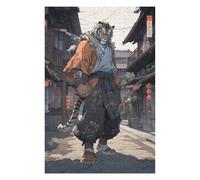 Hard Jigsaw Puzzle for Adults 75x50cm/1000pcs Tiger Karate Fighter Puzzles for Adults Brain Teaser Game Wall Art Birthday Present, Gifts, 75x50cm/1000pcs