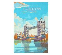 Hard Jigsaw Puzzle for Adults 75x50cm/1000pcs Tower Bridge England Adult Jigsaw Brain Teaser Game Hand Speed Race Great Gift for Gaming 75x50cm/1000pcs