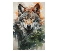 Hard Jigsaw Puzzle for Adults 75x50cm/1000pcs Wolf Folk Teenagers Puzzles DIY Toys Difficult Hard Great Gift for Gaming 75x50cm/1000pcs