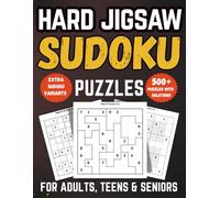 Hard Jigsaw Sudoku Puzzle Book: 500+ Challenging Puzzles for Adults with Killer, Diagonal, Even-Odd, Hyper & Samurai Variants (Jigsaw Sudoku Collection)