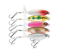 Hard Lures for Bass, Lures of - 5 Artificial Lures for Pond Lake Sea, Fish Attraction Tools for Easy Transport