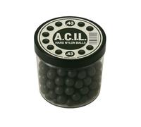 Hard Nylon Balls in .43 caliber - 100 Pack - Precision Solid Rounds for Home Defense Training, Marker Pistols, Durable & Reusable, High Impact Ammo for RAM Guns
