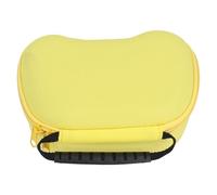 Hard Nylon Game Controller Travel Case Portable with Metal Zipper - Effective Guarding, Dual Zipper Design - Black (Yellow)